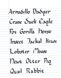 Uncial Animals