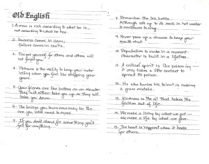 Old English Quotes