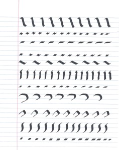 Old English strokes
